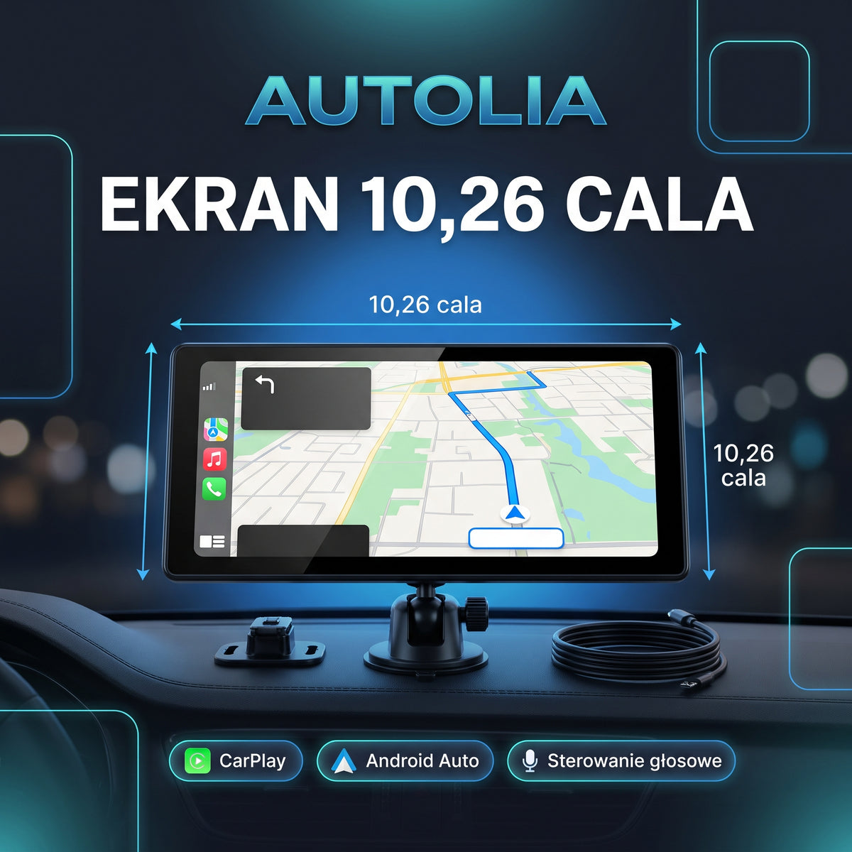 Autolia – Ekran CarPlay i Android Auto do każdego auta