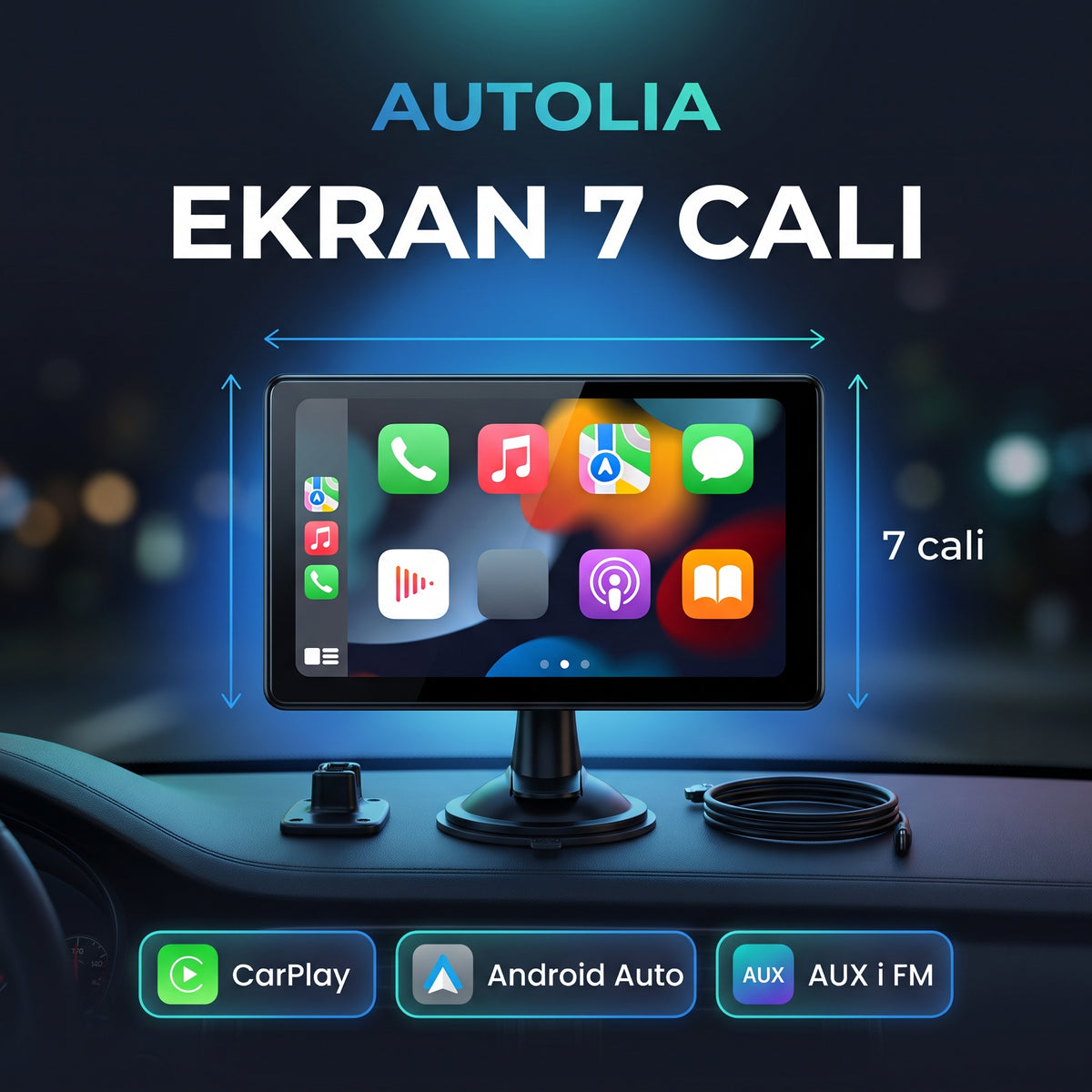 Autolia – Ekran CarPlay i Android Auto do każdego auta